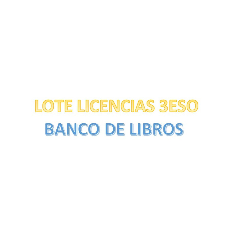 LOTE 3ESO BANCO DE LIBROS