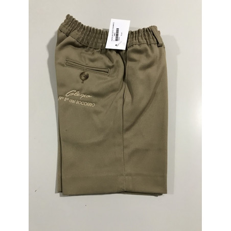 PANTALÓN VESTIR CORTO CON GOMAS